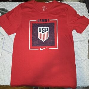 Nike Red USMNT Short Sleeve Tee